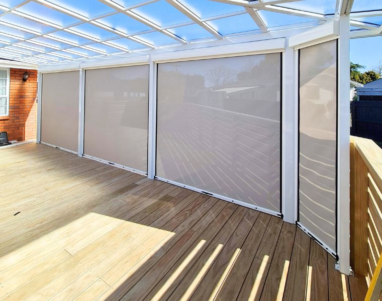 Ziptrak outdoor blinds